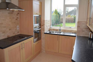 Example of fully furnished kitchen